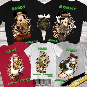 Mickey & Minnie Safari Shirt: Animal Kingdom Family Trip
