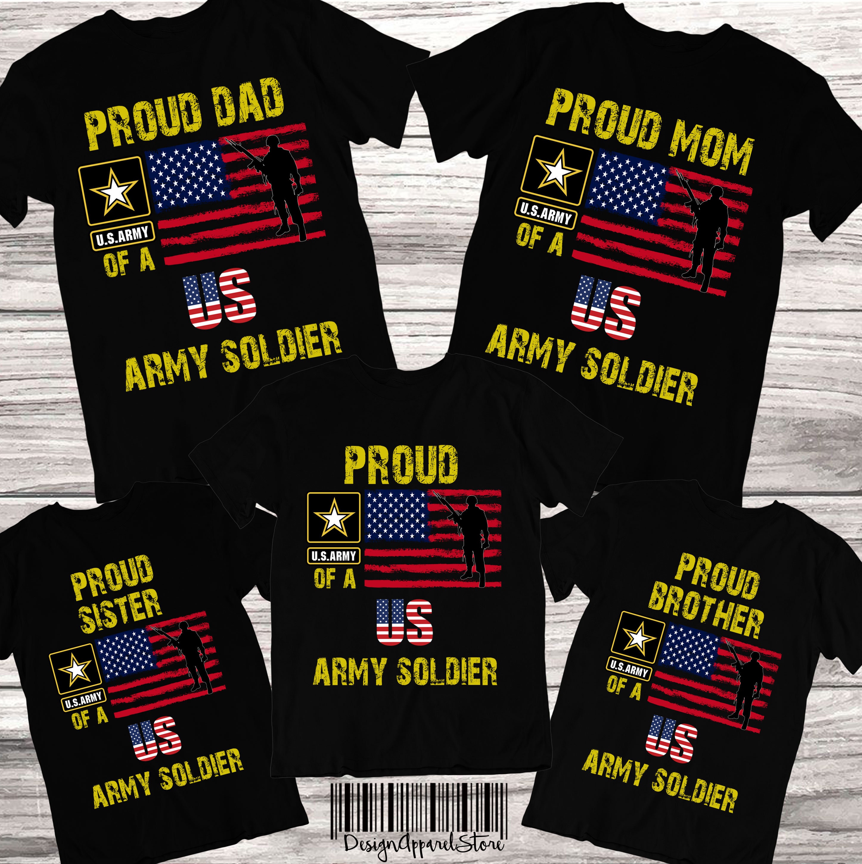 Proud Army Family Shirts Military Solider Proud Mom of a US Army Soldier  Shirt Custom Army Family Shirts Proud Army Family T-shirts - Etsy