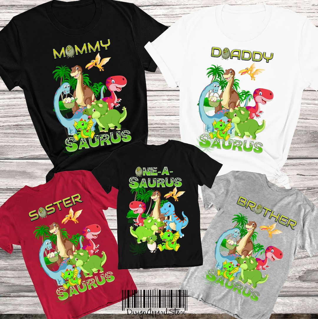 Dinosaur Birthday Shirt Dinosaur Family Birthday Shirt Dino - Etsy Sweden