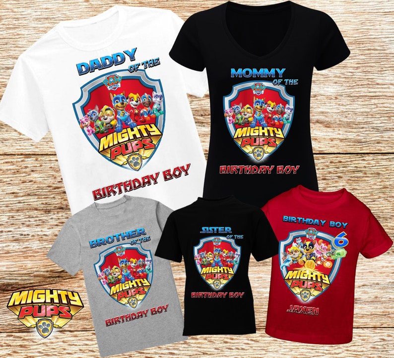mighty pups t shirt