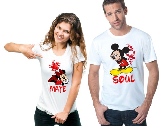 Couple Love T-Shirts Disney T-Shirts Valentine's Day | Etsy