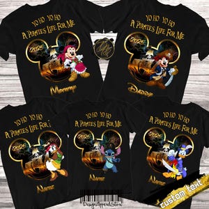 Pirates Family Trip, Mickey and Minnie Pirates Shirt, Disney Pirates of Caribbean Shirt, A Pirate&#39;s Life Disney Cruise Shirt