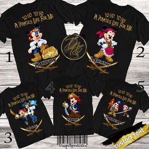 Pirates DisneyWorld family Trip, Disney World Vacation Pirates Family Shirts, Mickey and friends Pirates Shirt, Custom Shirts for gift