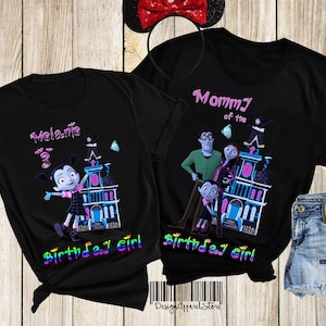 Vampirina Shirt, Vampirina Birthday Family Shirt, Vampirina Birthday Party Shirt, Vampirina Custom T-shirt, Vampirina Personalized Shirt