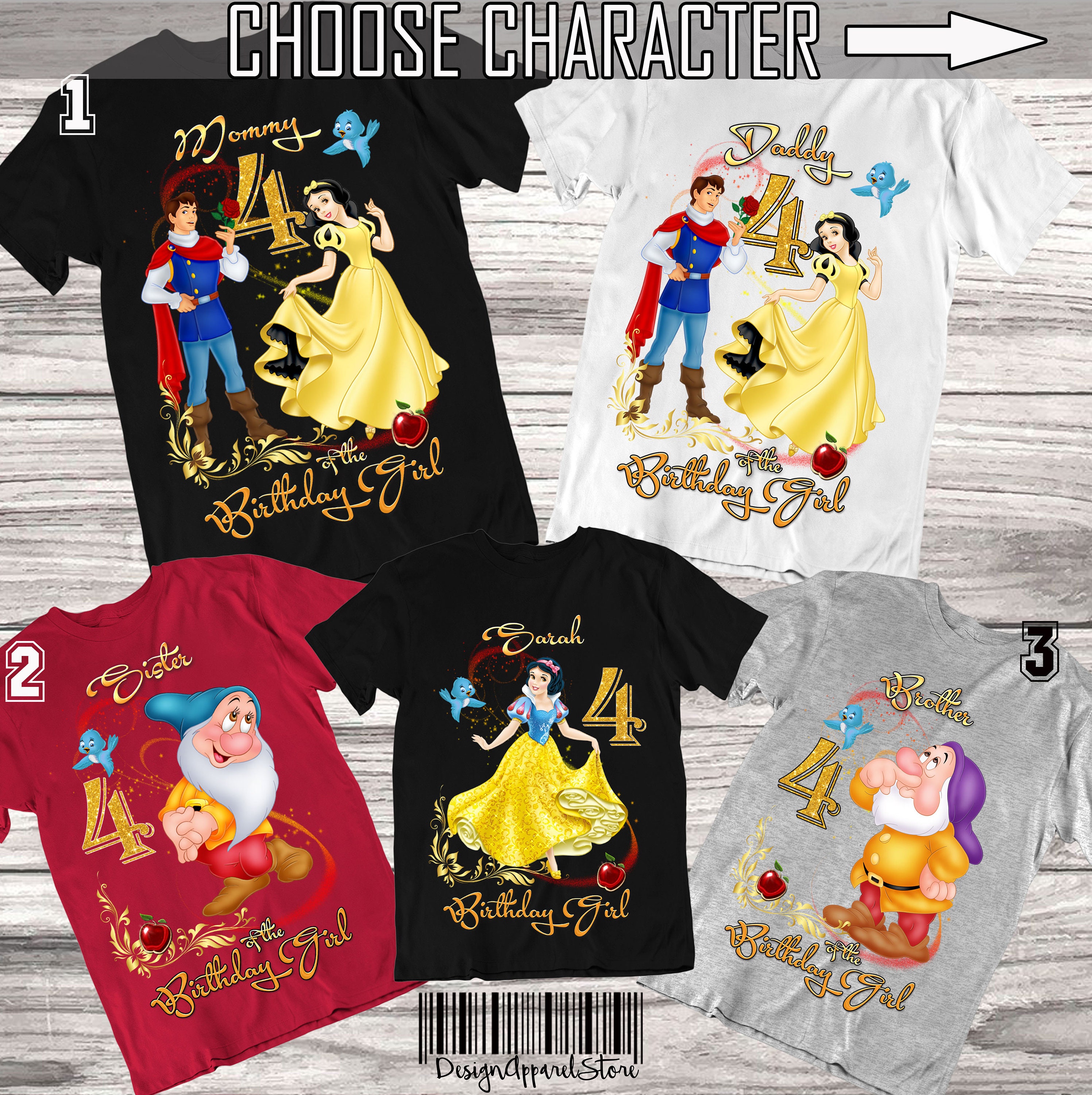 Vaca atleta evaluar Camisas de cumpleaños blancanieves Blancanieves y siete enanas - Etsy México