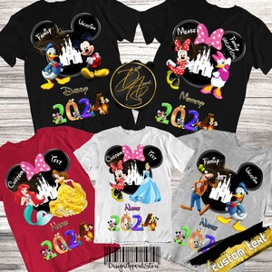 DisneyWorld Family Vacation Shirts Family Disney Trip T-Shirts Family Disney T-Shirts Magic Kingdom Shirts Disney Vacation Custom Shirts