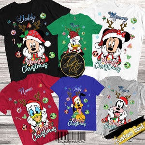 Mickey and Friends Christmas Shirts: Matching Family Group Tees