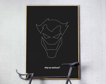 Joker Inspired - Minimal Movie Poster - Movie Print - Film Poster