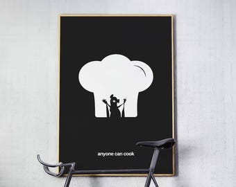 Ratatouille Inspired - Minimal Movie Poster - Movie Print - Film Poster