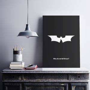 The Dark Knight Rises inspiriert - Minimal Movie Poster - Filmdruck - Filmposter