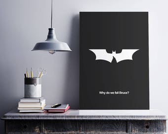 The Dark Knight Rises Inspired - Minimal Movie Poster - Movie Print - Film Poster