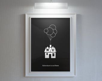 UP Inspired - Minimal Movie Poster - Movie Print - Film Poster