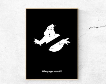 GhostBusters Inspired - Minimal Movie Poster - Movie Print - Film Poster