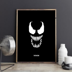 VENOM Inspired Minimal Movie Poster Movie Print Film | Etsy