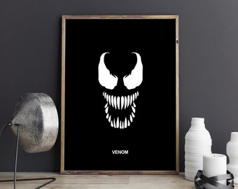 VENOM Inspired - Minimal Movie Poster - Movie Print - Film Poster