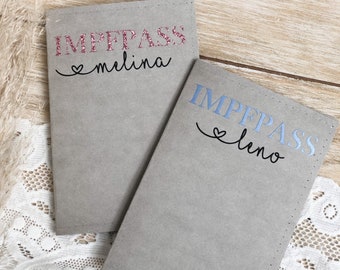 Impfpasshülle personalisiert/ Impfpasscover / Geschenk zur Geburt