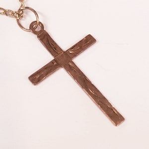 9ct Gold Cross Pendant. Vintage, Religious Jewellery / Jewelery. Christening Gift.