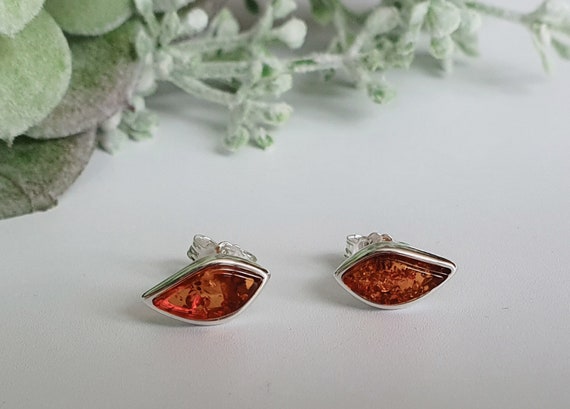 Orecchino con pietra preziosa di citrino Madeira, orecchino in argento sterling 925 taglio a pera 10 x 14 mm con castone 1,30, orecchino pendente fatto a mano, regalo per la mamma - Italia