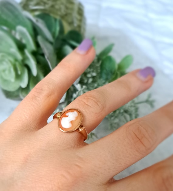 9ct gold cameo ring sale