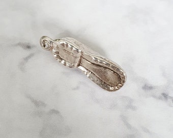 Pendentif Charme Ancien En Argent Sterling - Forme Chaussure, Occasion Bon état