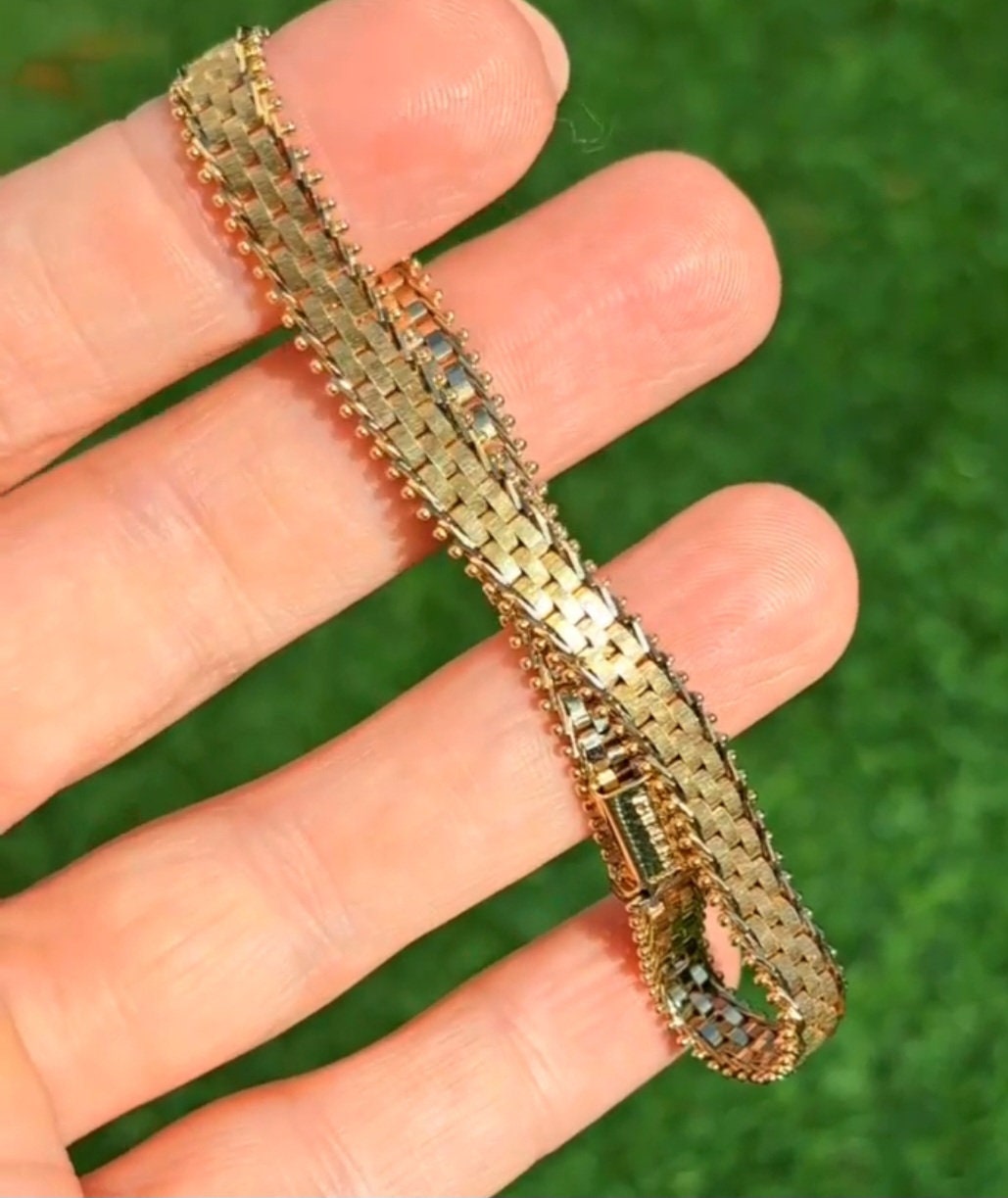 【HYERES LOR】24SS★ (W) Round Box Antique Chain Bracelet 14k Gold Filled Venetian Round Box Chain Bracelet — WE ARE
