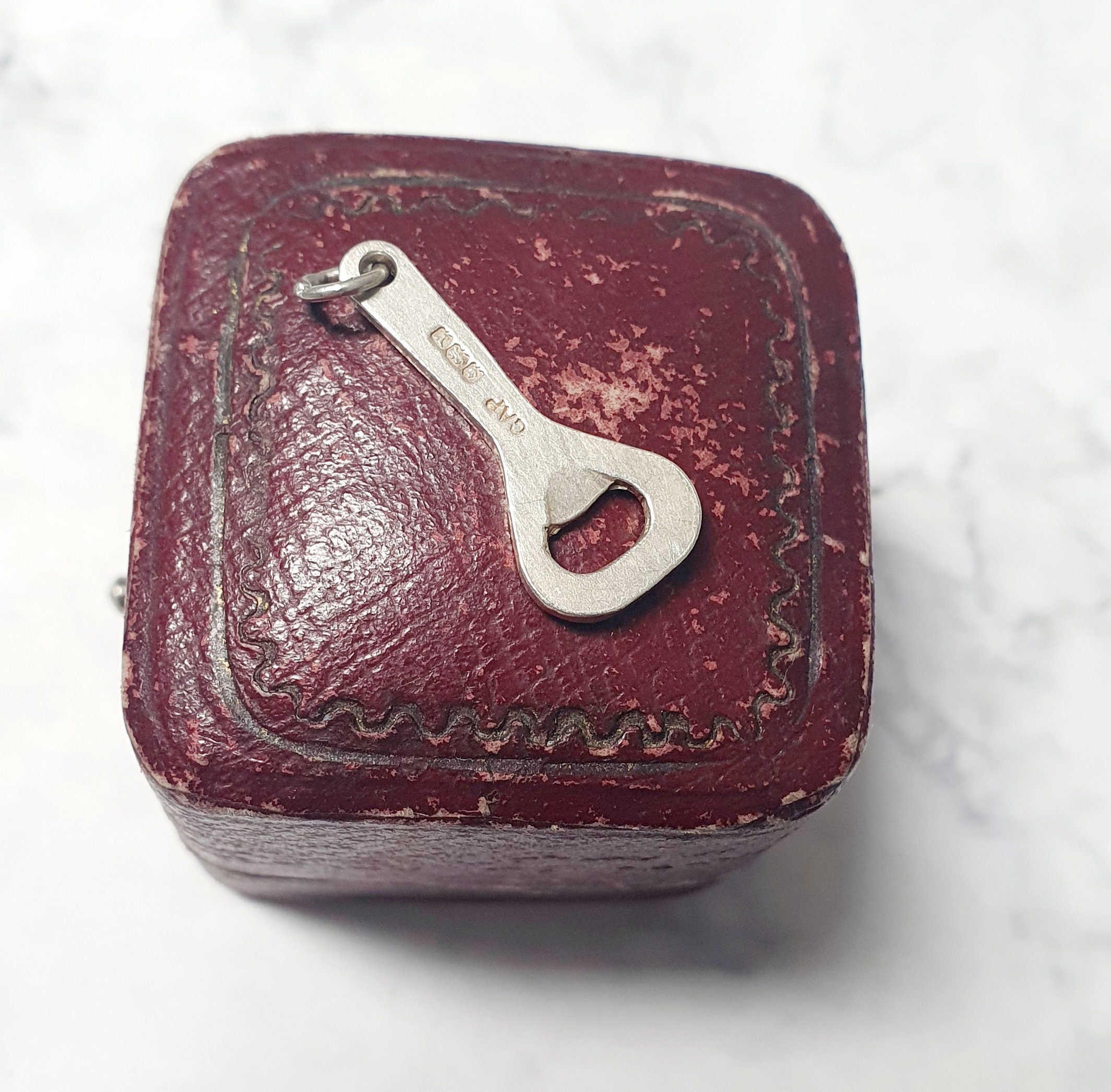 Vintage Sterling Silver Bottle Opener Pendant Hallmarked