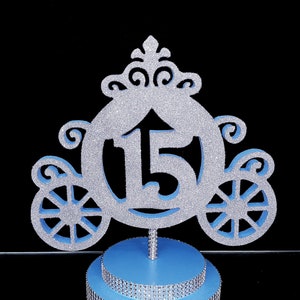 Carriage with a number, Table decoration central element,Central decor sweet16,decor Custom carriage,Wedding,Mitzvah,Quinceanera