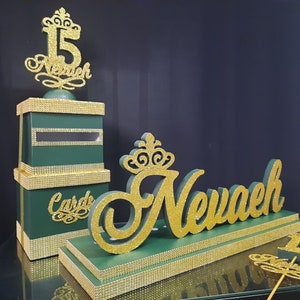 Dulces 16 tema bosque encantado Candelabro foam y Cardbox, mueca Candelabro Quinceañera, Quinceañera bosque tentado