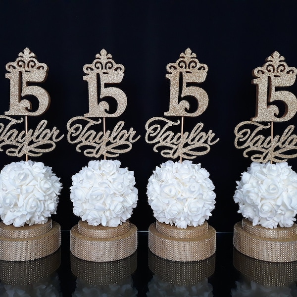 Sweet 16 Centerpieces Etsy