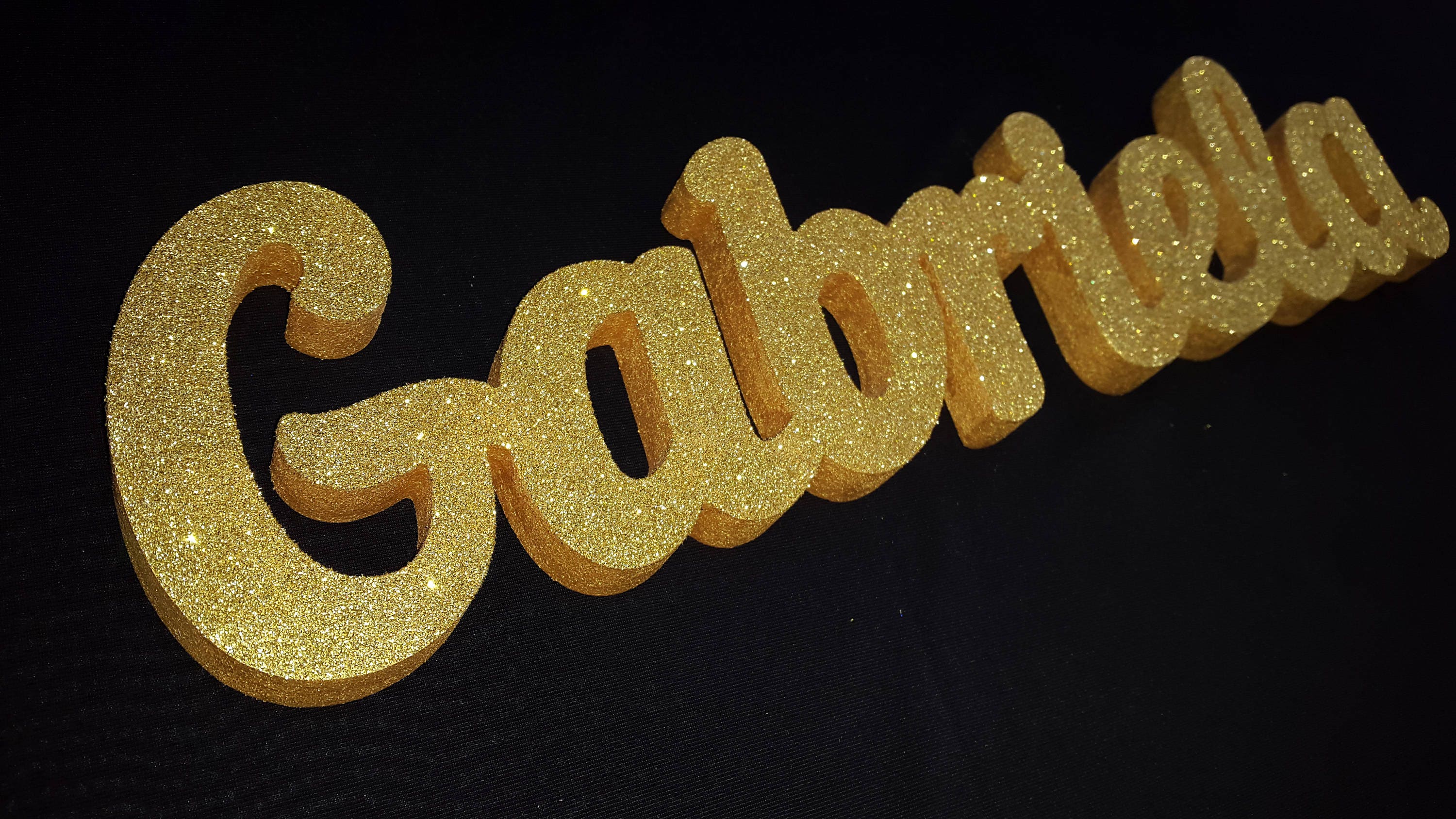 The Name Gabrielle In Glitter