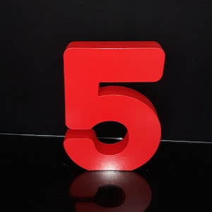 Rojo espuma de poliestireno letras 3D 15", espuma de poliestireno números 15 pulgadas, letras de pie gratis grandes, decoración de la ducha del bebé, decoración de la fiesta, número de signo y letras