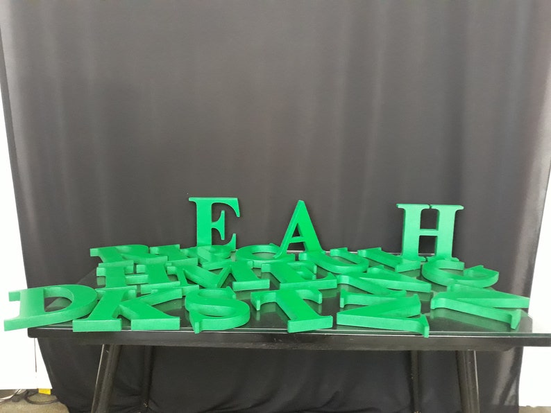 3D Styrofoam Letters 1 Thicknessgrin Etsy