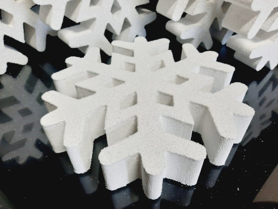 Snowflake Styrofoam Glitter,decorative Snowflake, Christmas Snowflake Foam,  New Year's Snowflake Styrofoam 