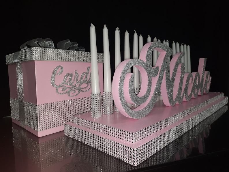 Sweet 16 Candelabra Foam and Cardbox Candelabra Quinceanera Etsy