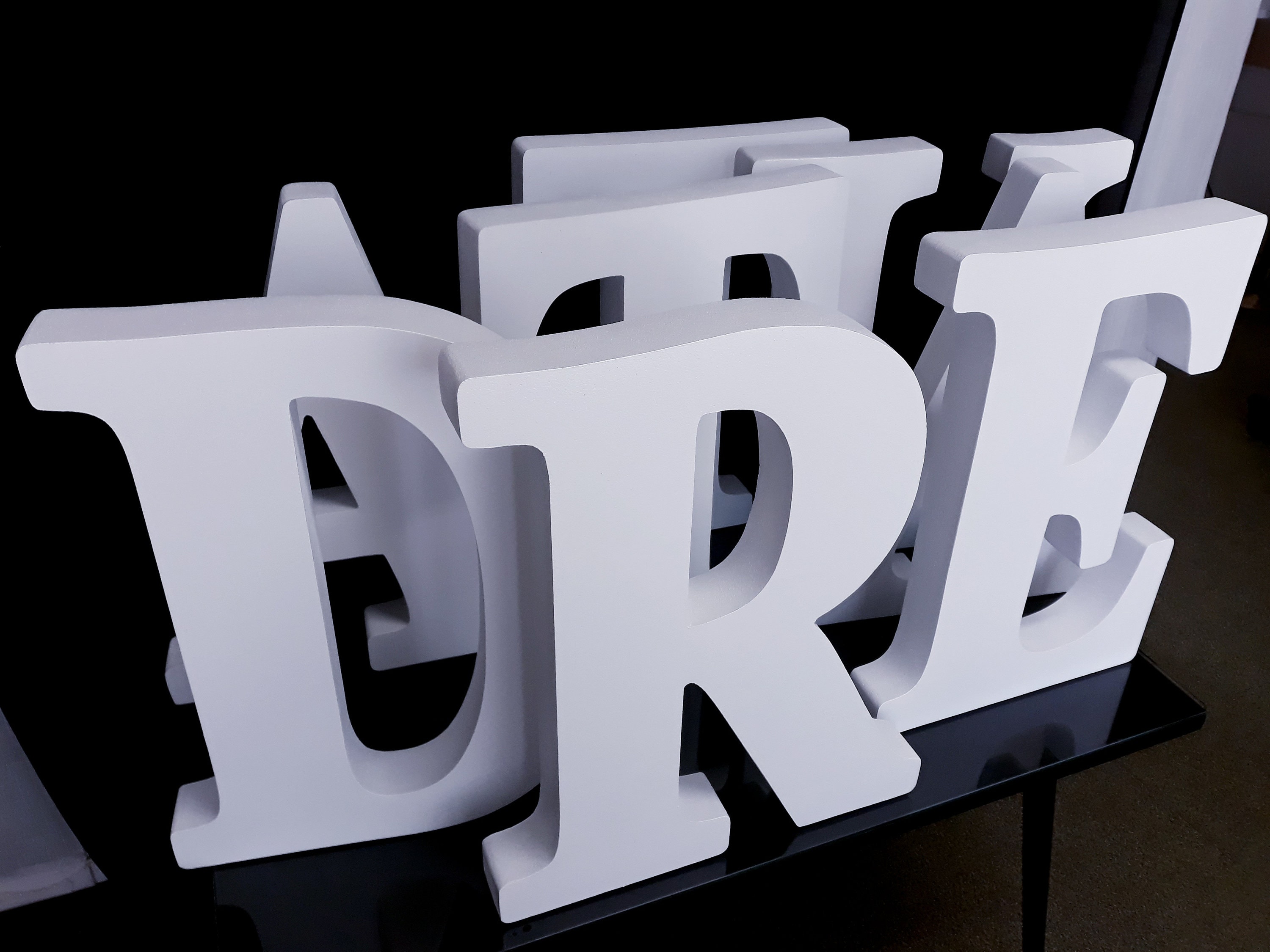 Styrofoam letters 3D 20foam gold numbers 20 Etsy
