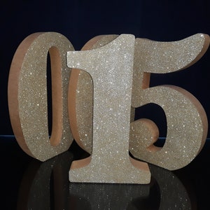 Gold Styrofoam letters 3D 15",Styrofoam numbers 15 inches,Large free standing letters,baby shower decor,Party decor,block number and letters