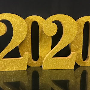 Letras de espuma de poliestireno 3D 20", números de oro de espuma 20 pulgadas, números 3D 2020 letras de pie, decoración, signo de espuma 2020, números de espuma de poliestireno 2020