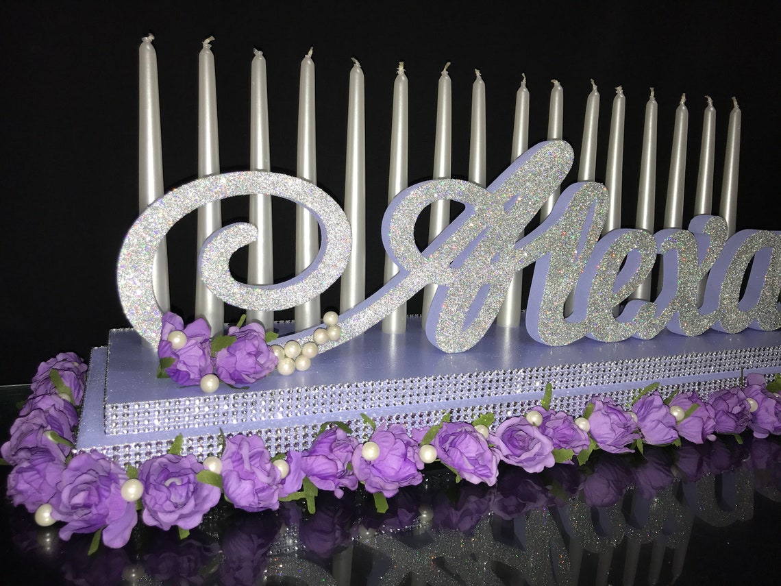 Candelabra Foam Sweet 16 Roselavender Candelabrafloral Etsy
