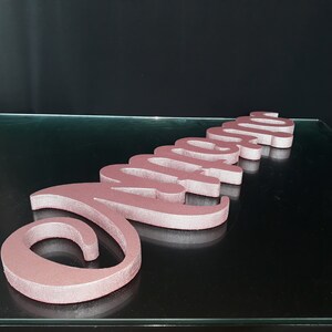 Custom Name 3D Foam Glitter,foam Letters Name,3d Name,free Standing ...