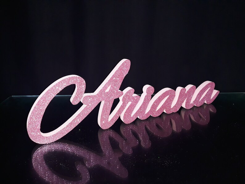 Styrofoam Custom Name 3D Name Gold Glitterfoam Letters Name Etsy