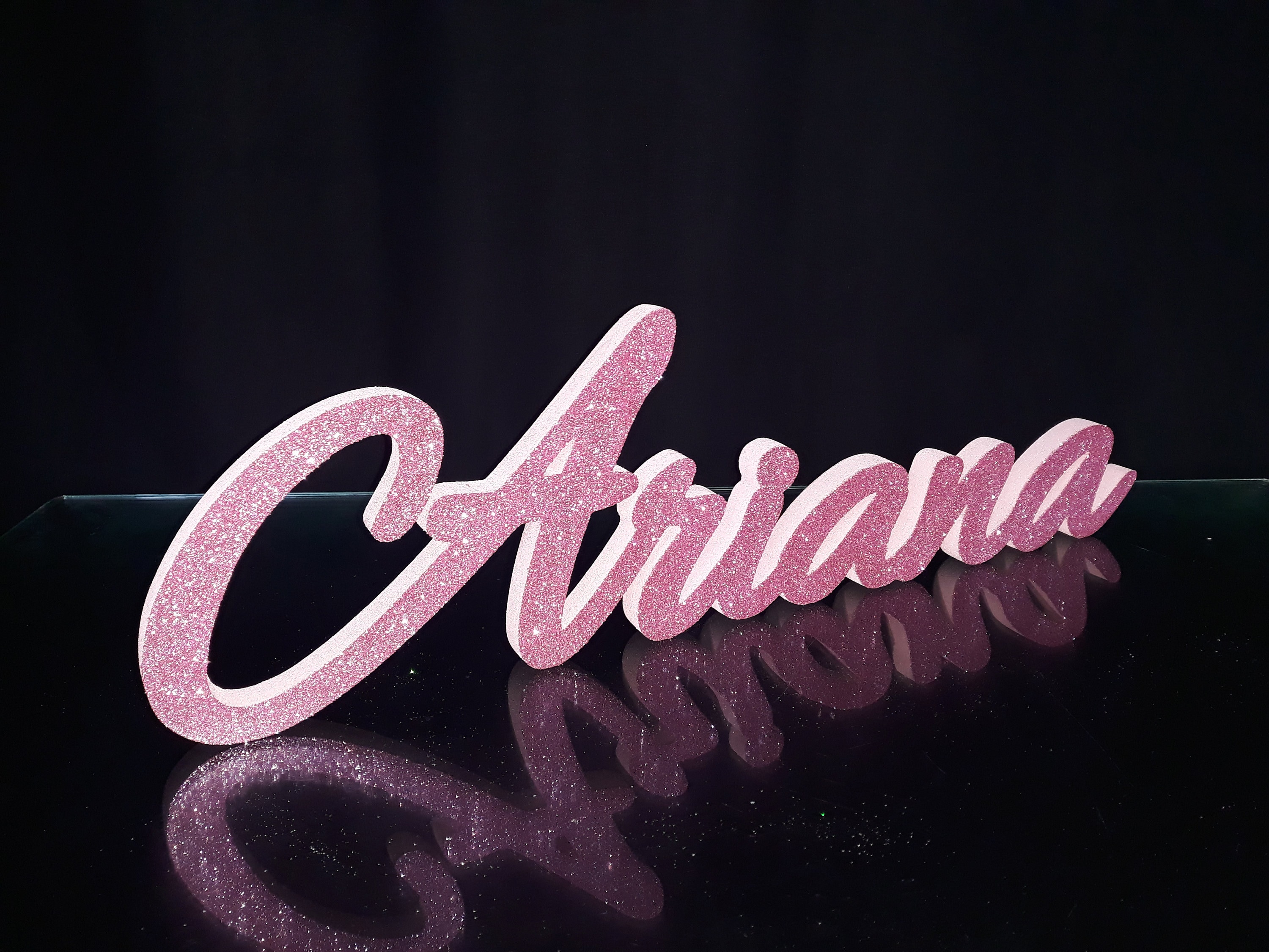 Styrofoam Custom Name 3D Name Gold Glitterfoam Letters Name Etsy