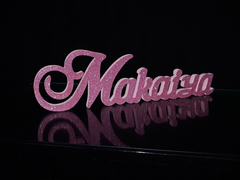 Styrofoam Custom Name 3D Name Gold Glitterfoam Letters Name - Etsy