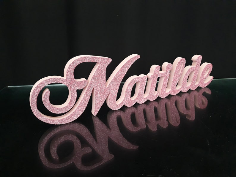 Styrofoam Custom Name 3D Name Gold Glitterfoam Letters Name Etsy