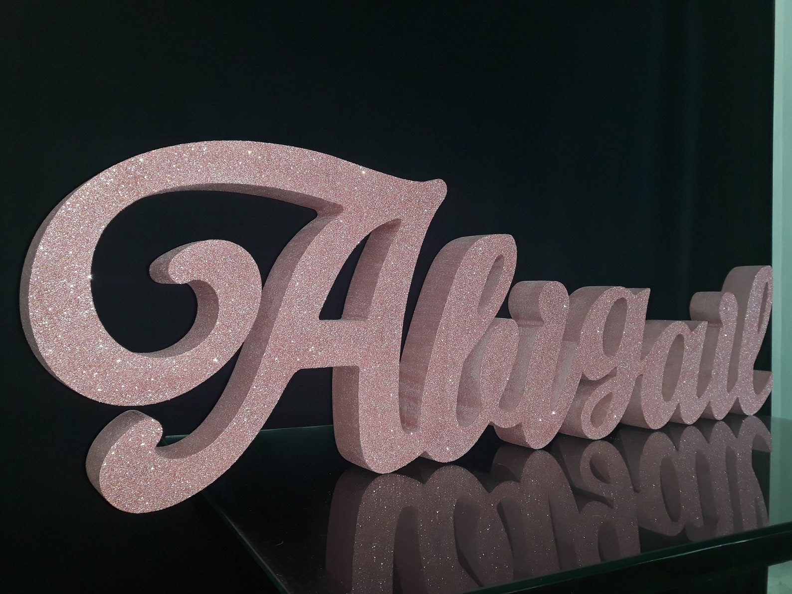 Big Rose Gold 3D Sign 12 Styrofoam Custom Name Letters | Etsy