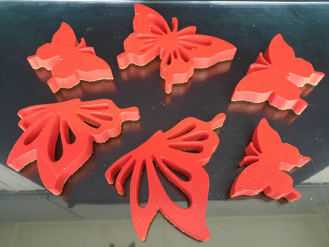 SET Butterflies Styrofoam Butterflies Set Decorative Etsy