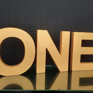 Letras 3D da espuma ONE, letras decorativas do primeiro aniversário, letras de isopor 3D 20" Decoração de festa