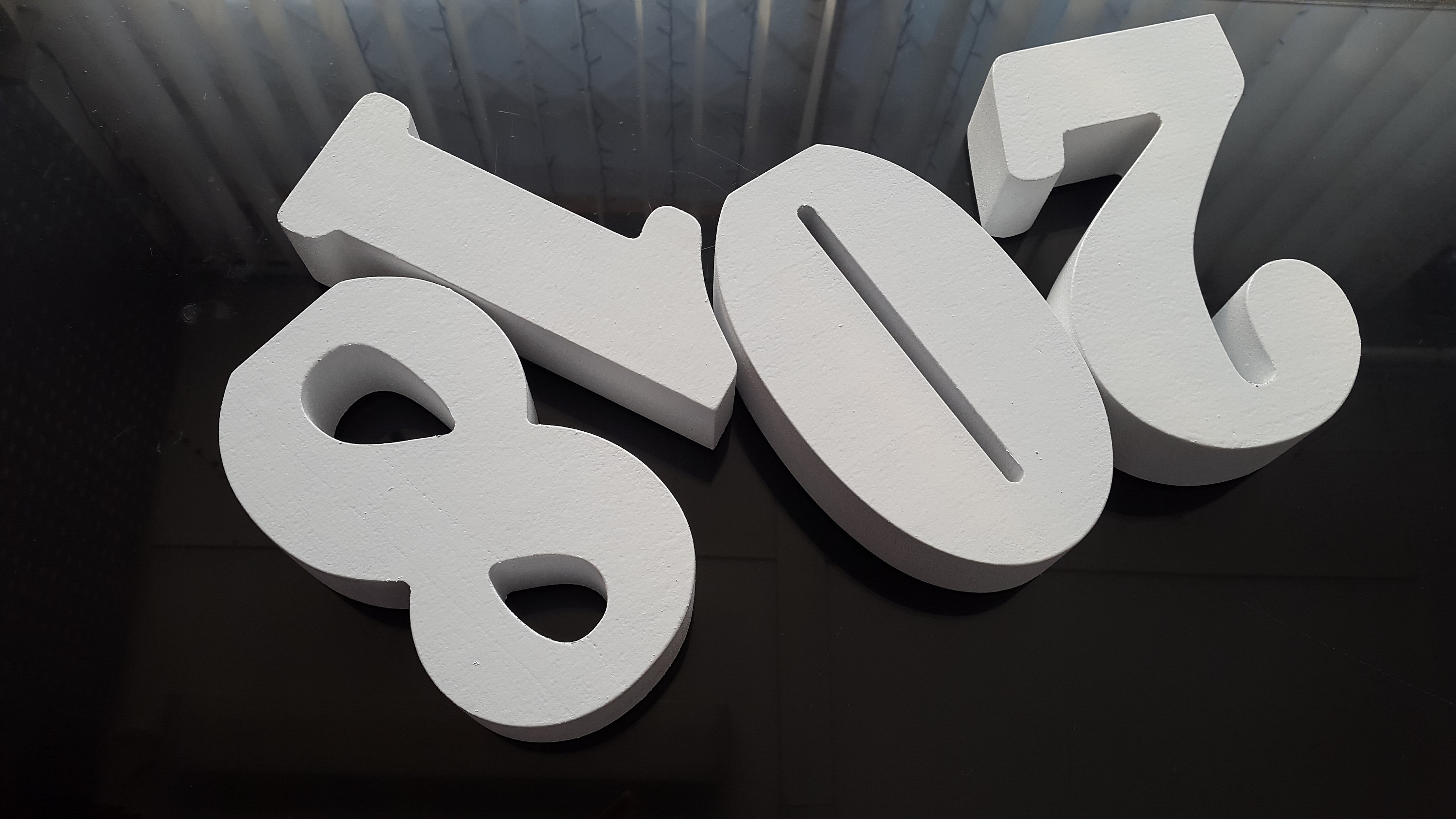 Styrofoam letters 3D 8 Styrofoam numbers 8 inchesLarge Etsy