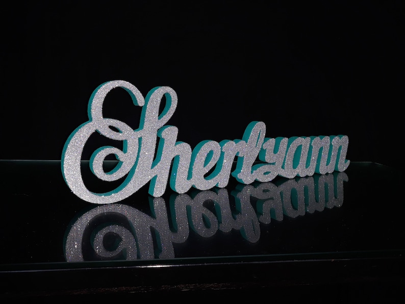 Styrofoam Custom Name 3D Name Gold Glitterfoam Letters Name Etsy