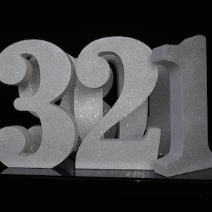 Letras de espuma de poliestireno de oro 3D 15", números de espuma de poliestireno 15 pulgadas, letras grandes de pie, decoración de la ducha del bebé, decoración del partido, número de bloque y letras