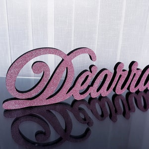 Custom name 3D glitter,foam letters name ,3D name,free standing styrofoam name,sweet 16 candelabra,Quinceanera